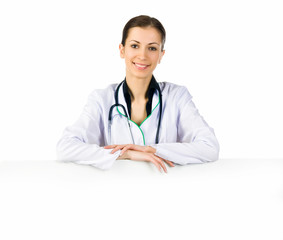 Fototapeta premium doctor showing clipboard