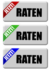 3 Button grau rgb RATEN JETZT!