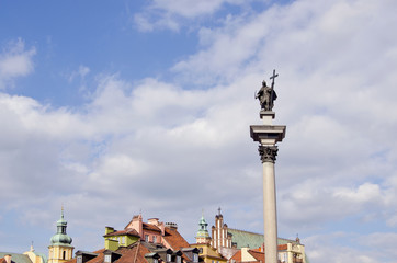 historical monument in Warsaw, Poland