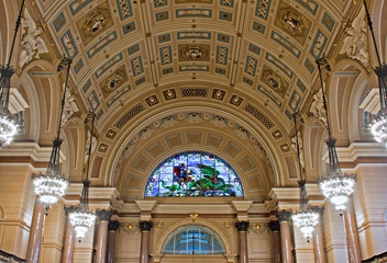 Obraz premium Interior of St Georges Hall, Liverpool, UK