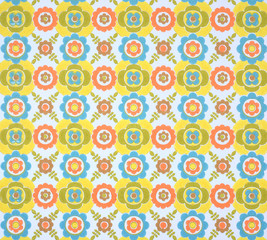 Original Sechziger Jahre Siebdruck Tapetenmuster