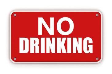 No drinking sign
