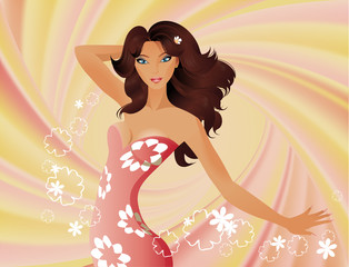 Beautiful fashion girl