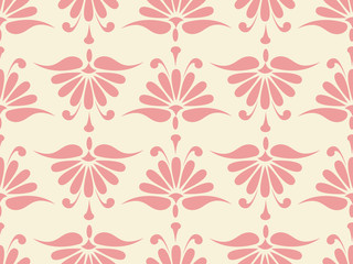 seamless pink flower pattern