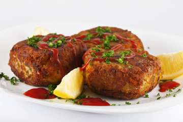 Prawns in potato bread