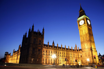 Fototapeta na wymiar Palace of Westminster at Night