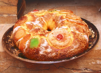 Roscón de Reyes casero