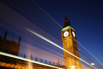 Fototapeta na wymiar Palace of Westminster at Night