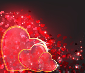 Valentines Day abstract background.