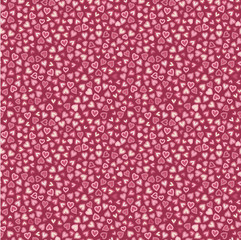 Seamless pattern of hearts for Valentine's day.