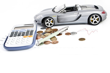 Car, Calculator, Money and Pen 9