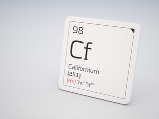 Californium - element of the periodic table