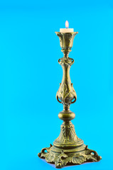 Fototapeta na wymiar Bronze candlestick