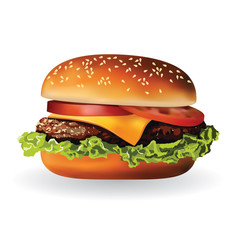 hamburger - obrazy, fototapety, plakaty