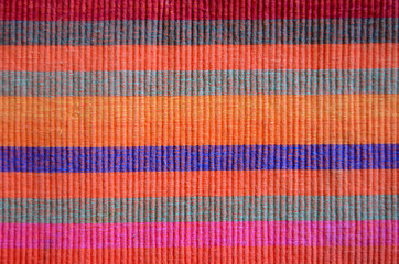 A Background Texture Of Colored Striped Fabric