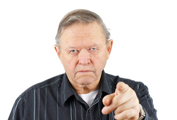 Old man pointing at you - 38369459