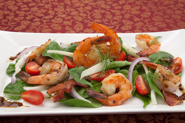 Shrimp and Spinach Salad