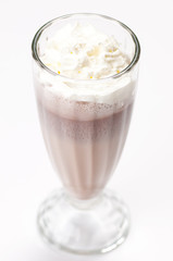 iced blended chocolate cocktail milk