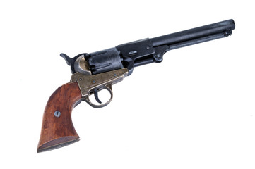 old metal colt revolver - obrazy, fototapety, plakaty