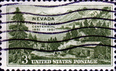 Nevada. First Settlement. 1851-1951. US Postage.