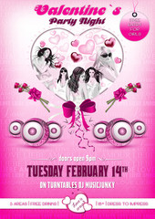 Valentinstag Flyer