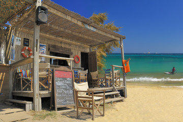 Bar in a paradise beach
