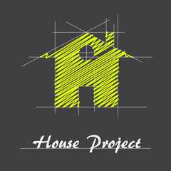 Logo house project # Vector