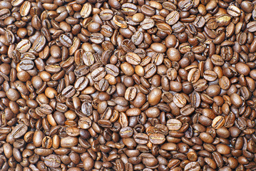Coffee beans background