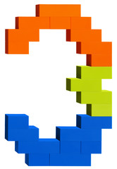 Plastic block number three