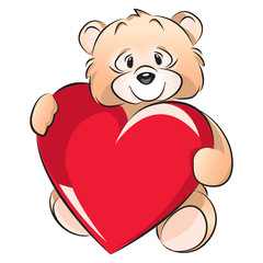 Teddy Bear - Valentine's day card