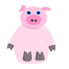 a cute pink pig