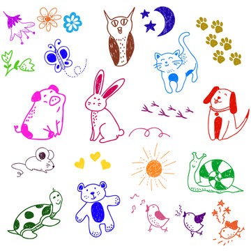 animal doodles