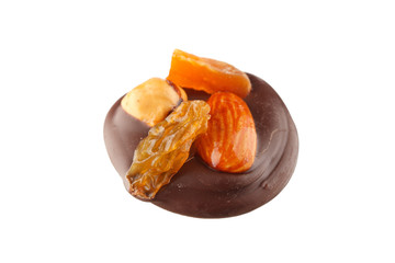 chocolate sweets with nuts