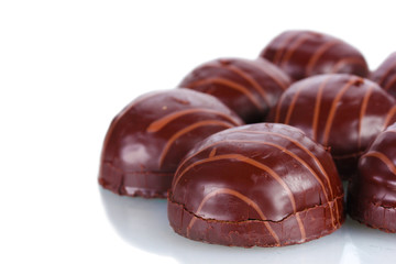 Сhocolate cookie isolated on white