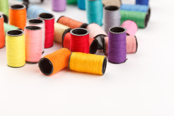 bobbins of lurex thread