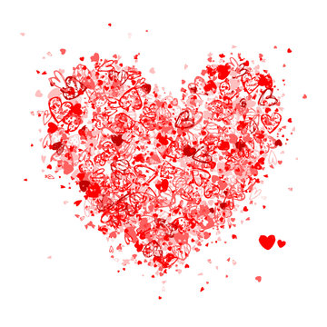 Valentine heart shape for your design