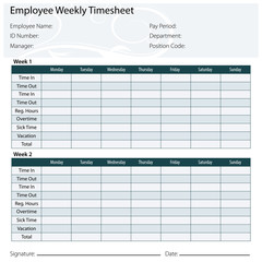 Employee Timesheet Template