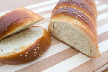 fresh white bread