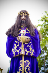 spanish easter celebration procession of the christ of medinacel