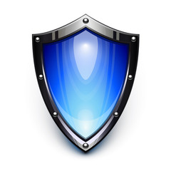 Blue security shield