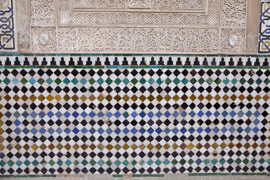 Azulejos en La Alhambra de Granada