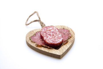 Salami im Herz