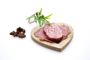Salami im Herz