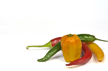 Scharfe Gewürze Peperoni Paprika