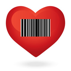 Heart with price