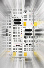 The communication and internet network server room