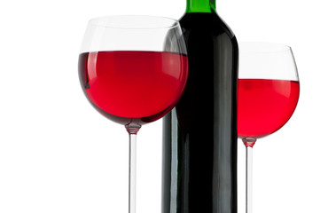 Wine concept with gradient background