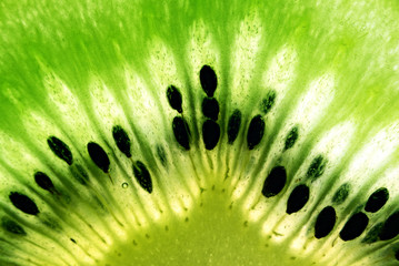 macro photo of kiwi fruit