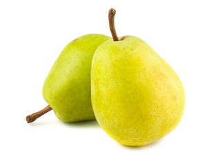 Two green pears