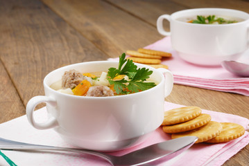 Meatballs soup